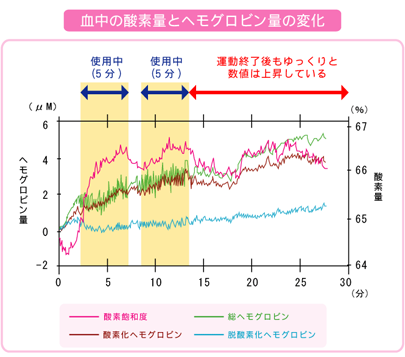 血中の酵素量とヘモグロビン量の変化